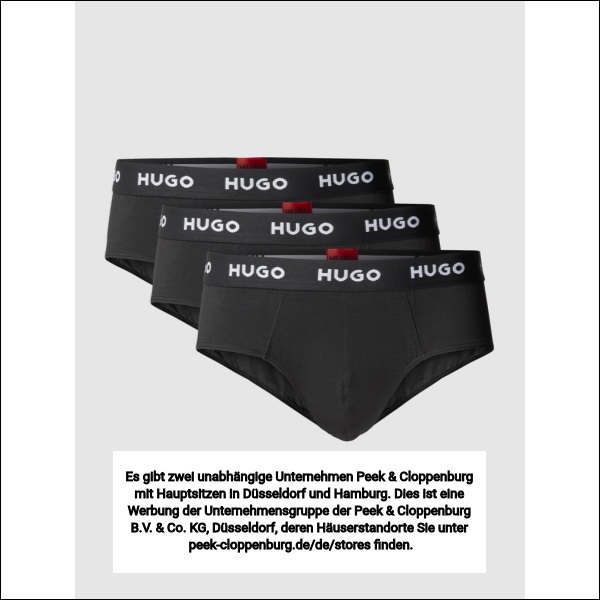 Hugo Herren Slips Schwarz Gr. Übergröße XXL 