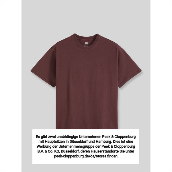 Levi's® Herren Levi's T-Shirts Bordeaux Gr. Mittel