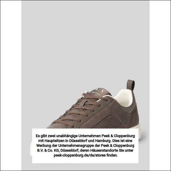 Armani Exchange Herren Sneaker Low Braun Gr. 45