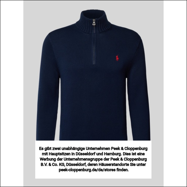 Polo Ralph Lauren Herren Marine Troyer Mit Label-Stitching