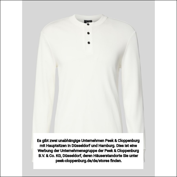 Armani Exchange Offwhite Sweatshirt Mit Gerippten Abschlüssen
